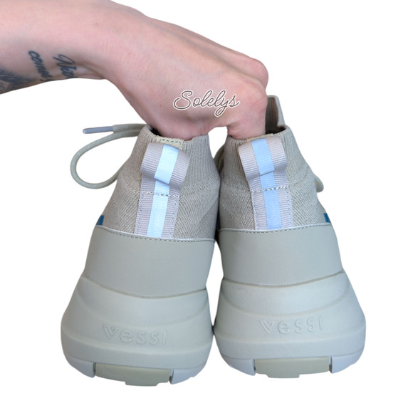 Vessi Stormburst Womens 8 Boreal Green High Top Waterproof Knit Sneaker Boot - Picture 7 of 12